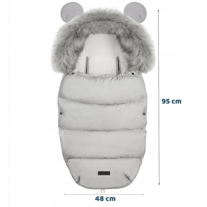 Ricokids Sac de dormit 95 x 48 cm Elmi 720002 Gri deschis