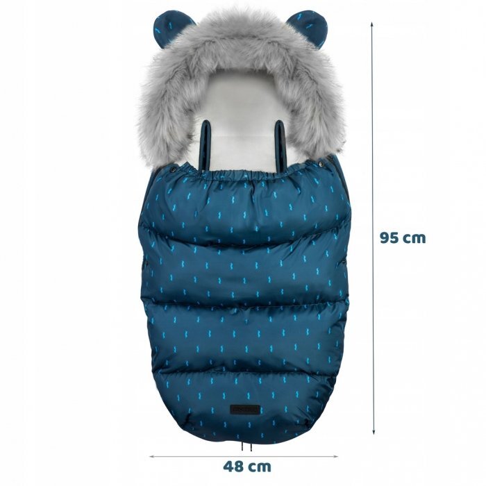 Ricokids Sac de dormit 95 x 48 cm Elmi 720004 Bleumarin cu modele