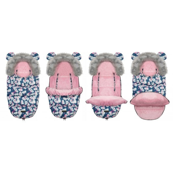Ricokids Sac de dormit 95 x 48 cm Elmi 720012 Bleumarin cu flamingo