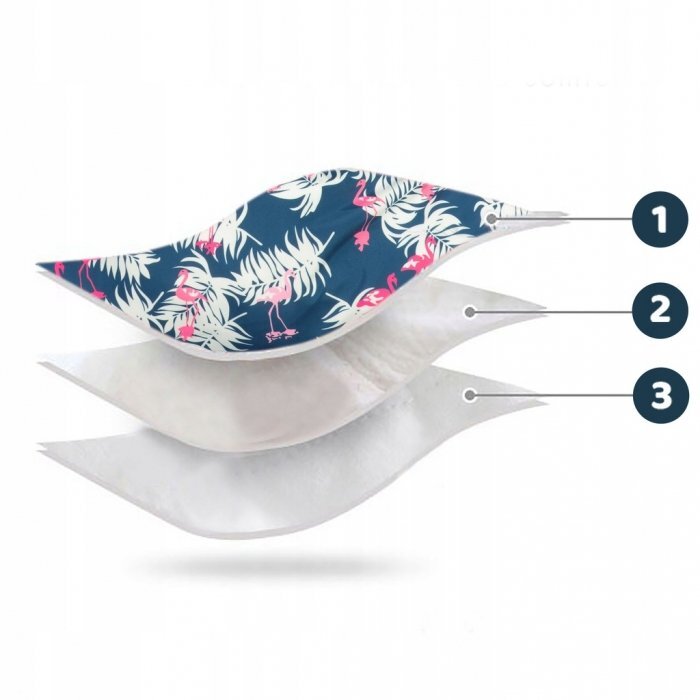 Ricokids Sac de dormit 95 x 48 cm Elmi 720012 Bleumarin cu flamingo
