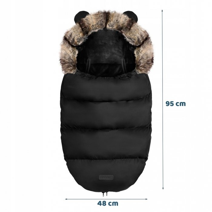 Ricokids Sac de dormit 95 x 48 cm Elmi Negru