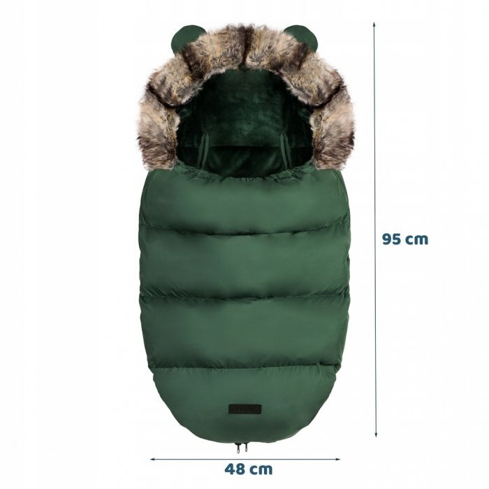 Ricokids Sac de dormit 95x48 cm potrivit pentru caruciorsanie Elmi Khaki