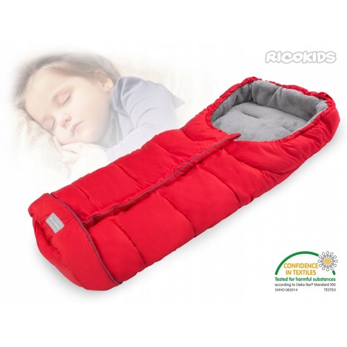 Ricokids Sac de dormit 96 x 45 cm Drimi rosu