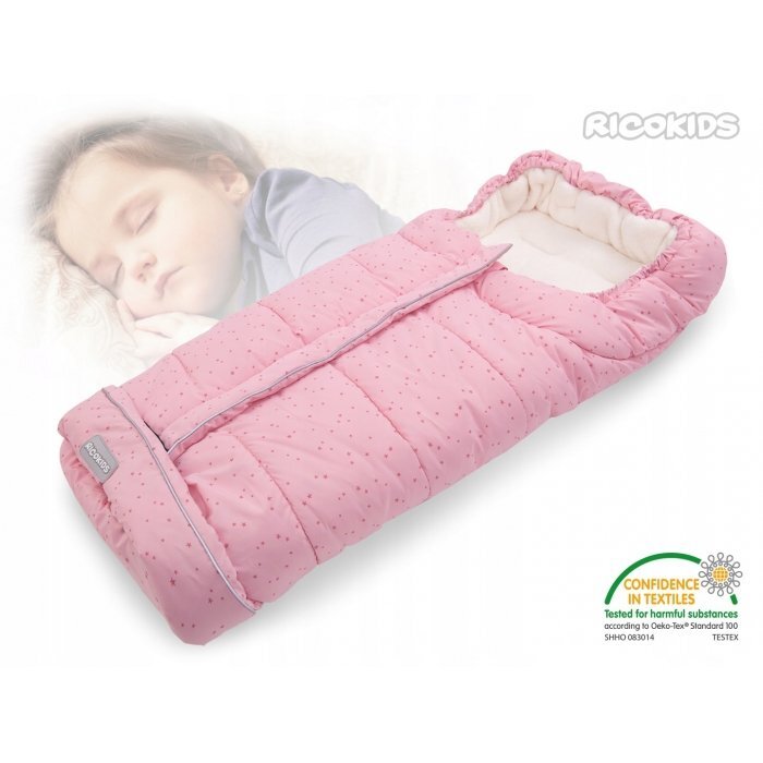 Ricokids Sac de dormit 96 x 45 cm Drimi roz