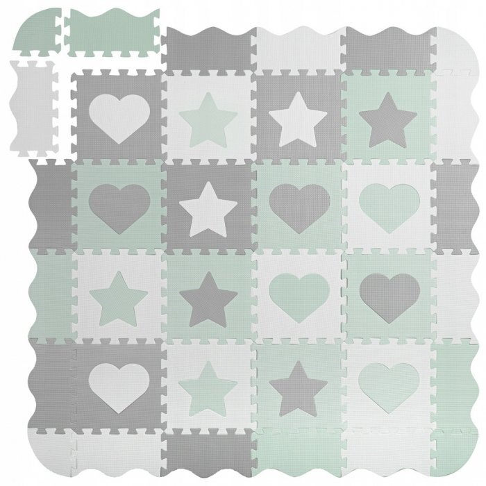 Ricokids Salteluta de joaca 150 x 150 cm 7505 gri - mint