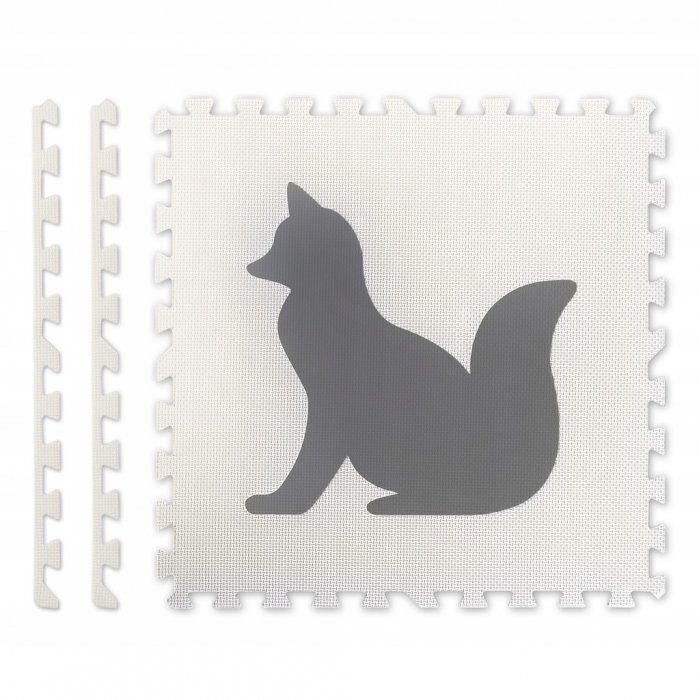 Ricokids Salteluta de joaca 180 x 120 cm cu animalute 6 bucati 7490 Gri