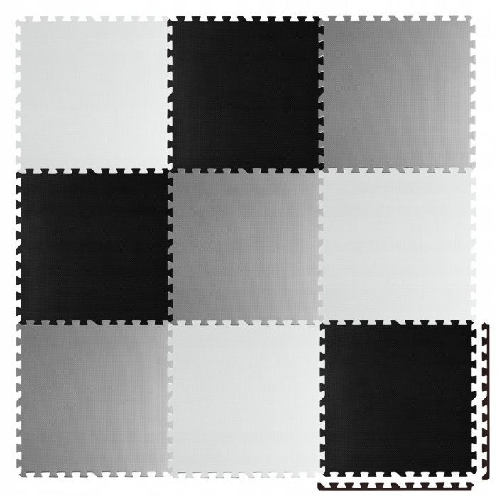 Ricokids Salteluta de joaca 180 x 180 cm 7494 Gri Negru Alb