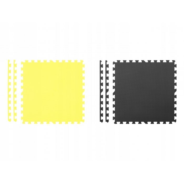 Ricokids Salteluta de joaca tip puzzle 180 X 180 cm galben gri negru