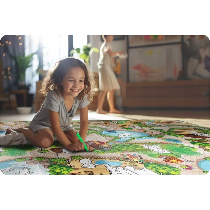 Ricokids Salteluta de joaca XXL 200x120 cm Zoo