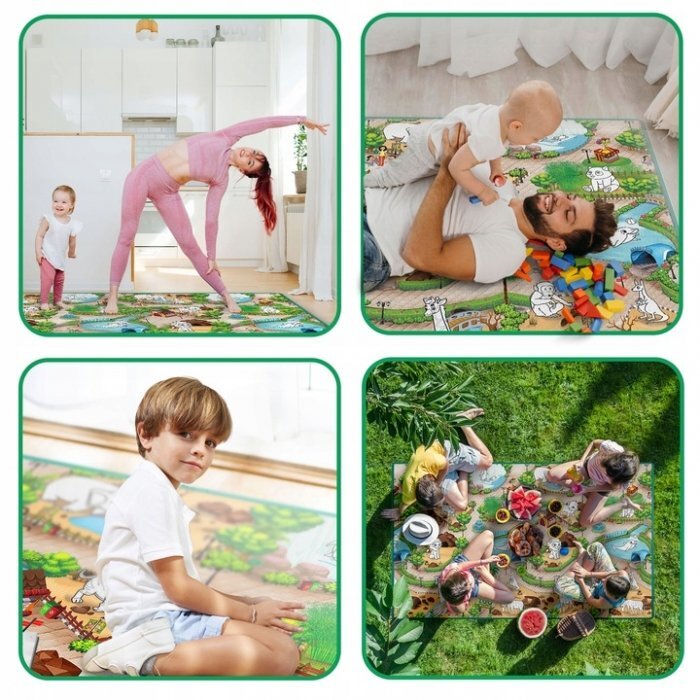 Ricokids Salteluta de joaca XXL 200x120 cm Zoo