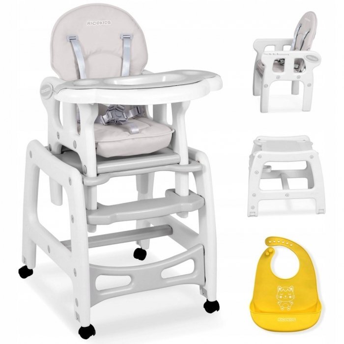 Ricokids Scaun de masa 5 in 1 Sinco Gri