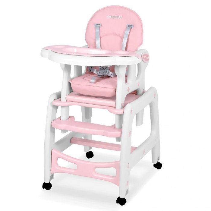 Ricokids Scaun de masa 5 in 1 Sinco Roz