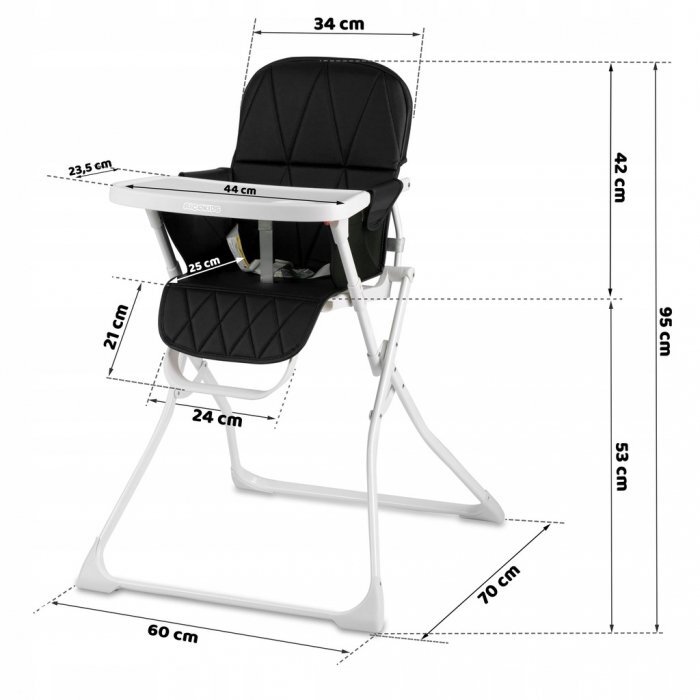 Ricokids Scaun de masa Nuco negru