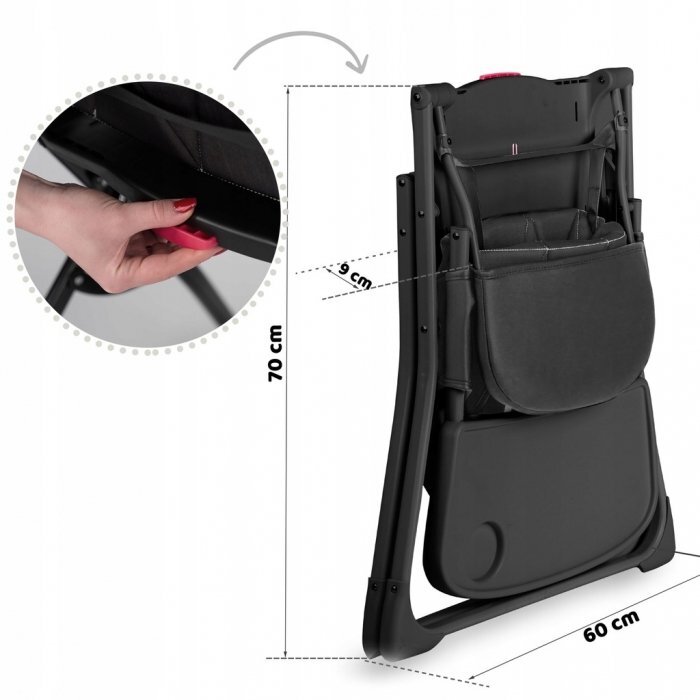 Ricokids Scaun de masa Nuco - Negru