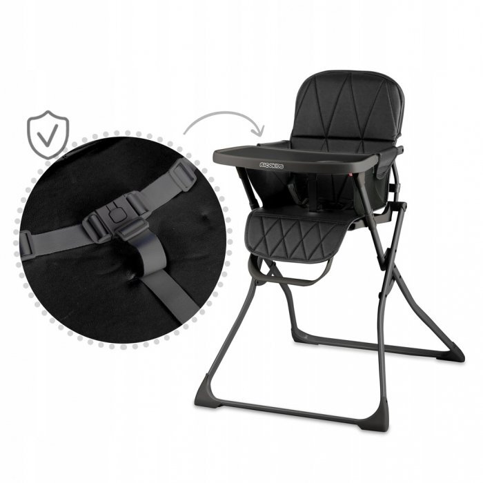 Ricokids Scaun de masa Nuco - Negru