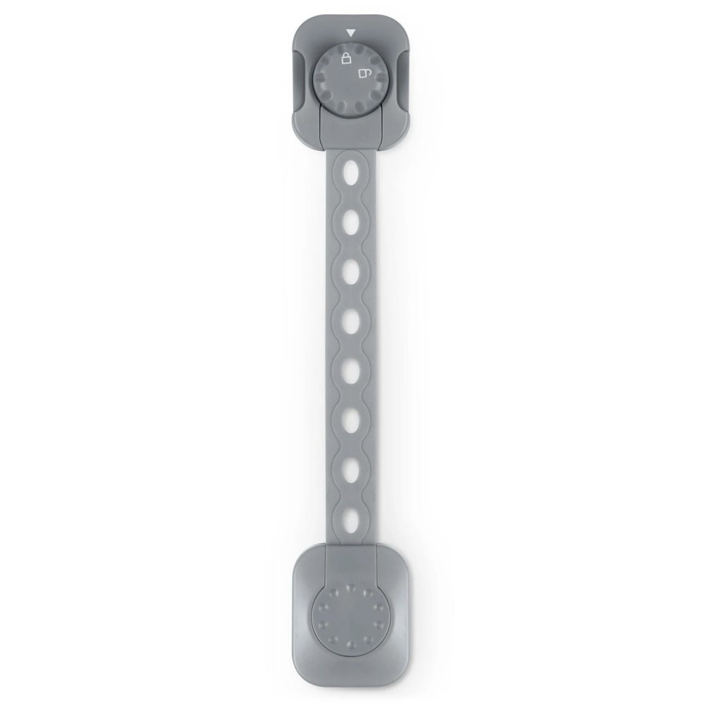 Ricokids Set 6 sigurante mobilier pentru copii Gri multifunctionale utilizare multipla instalare cu adeziv 3M 21.8x7.3 cm