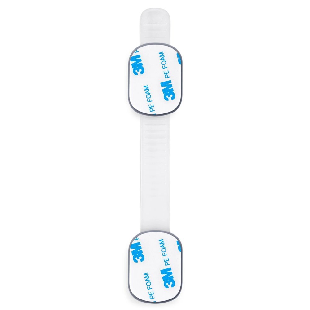Ricokids Set 6 sigurante pentru copii Gri multifunctionale utilizare multipla instalare cu adeziv 3M 19x3.4 cm