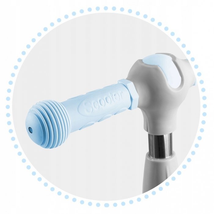 Ricokids Trotineta pentru copii Piko Albastru cu inaltime ghidon reglabilaroti cu lumi LEDcadru din aluminiu platforma antiderapantagreutate admisa 35 kg