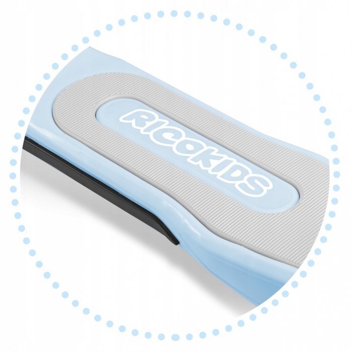 Ricokids Trotineta pentru copii Piko Albastru cu inaltime ghidon reglabilaroti cu lumi LEDcadru din aluminiu platforma antiderapantagreutate admisa 35 kg