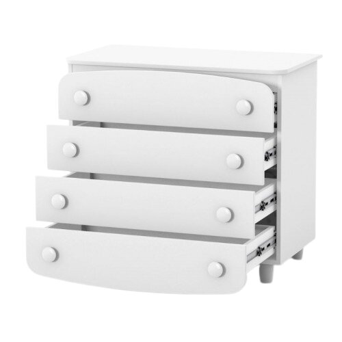 RKids Comoda alba cu 4 sertare pentru copii