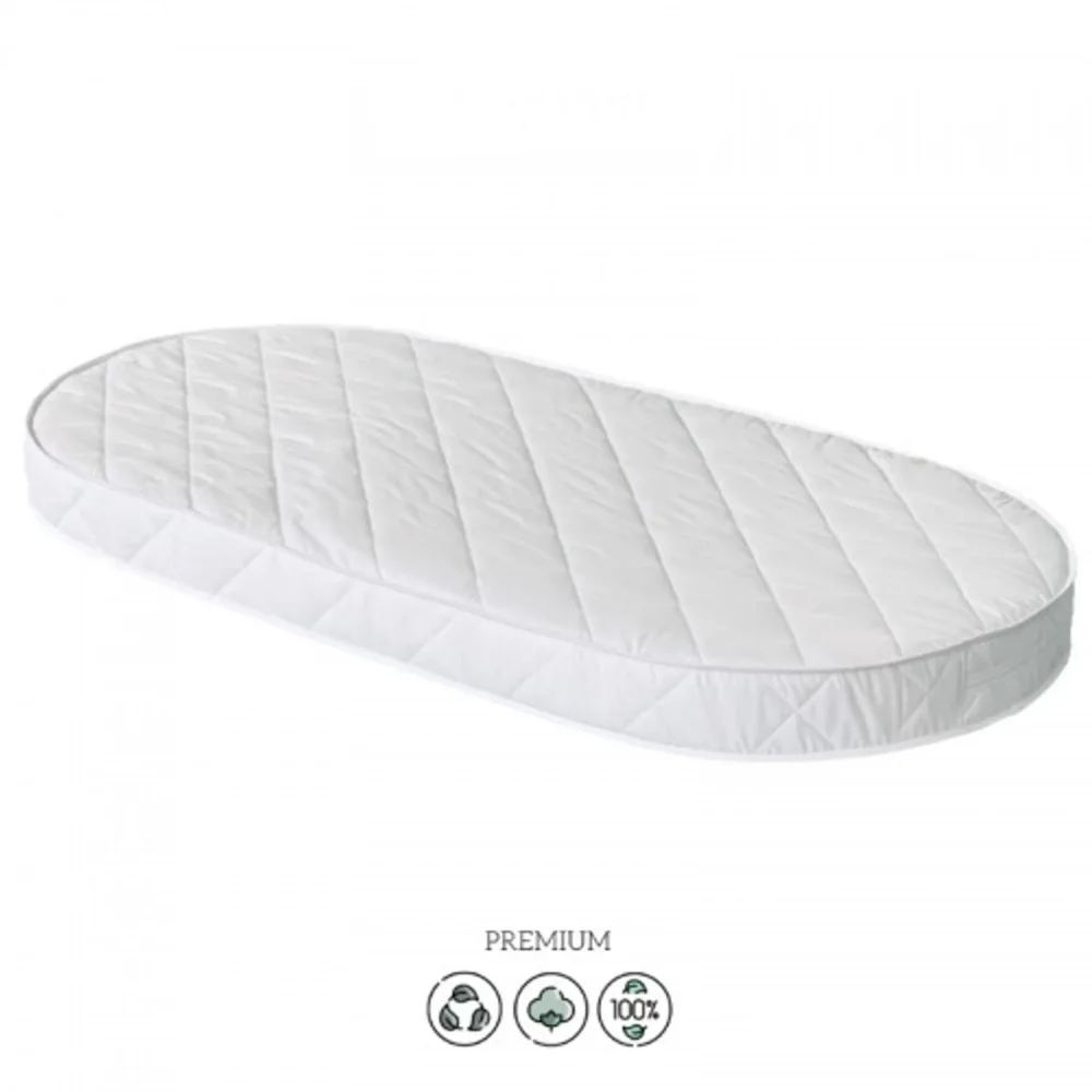 RKids Patut 3 in 1 din lemn de fag Roma pentru copii 140 x 70 cm Alb