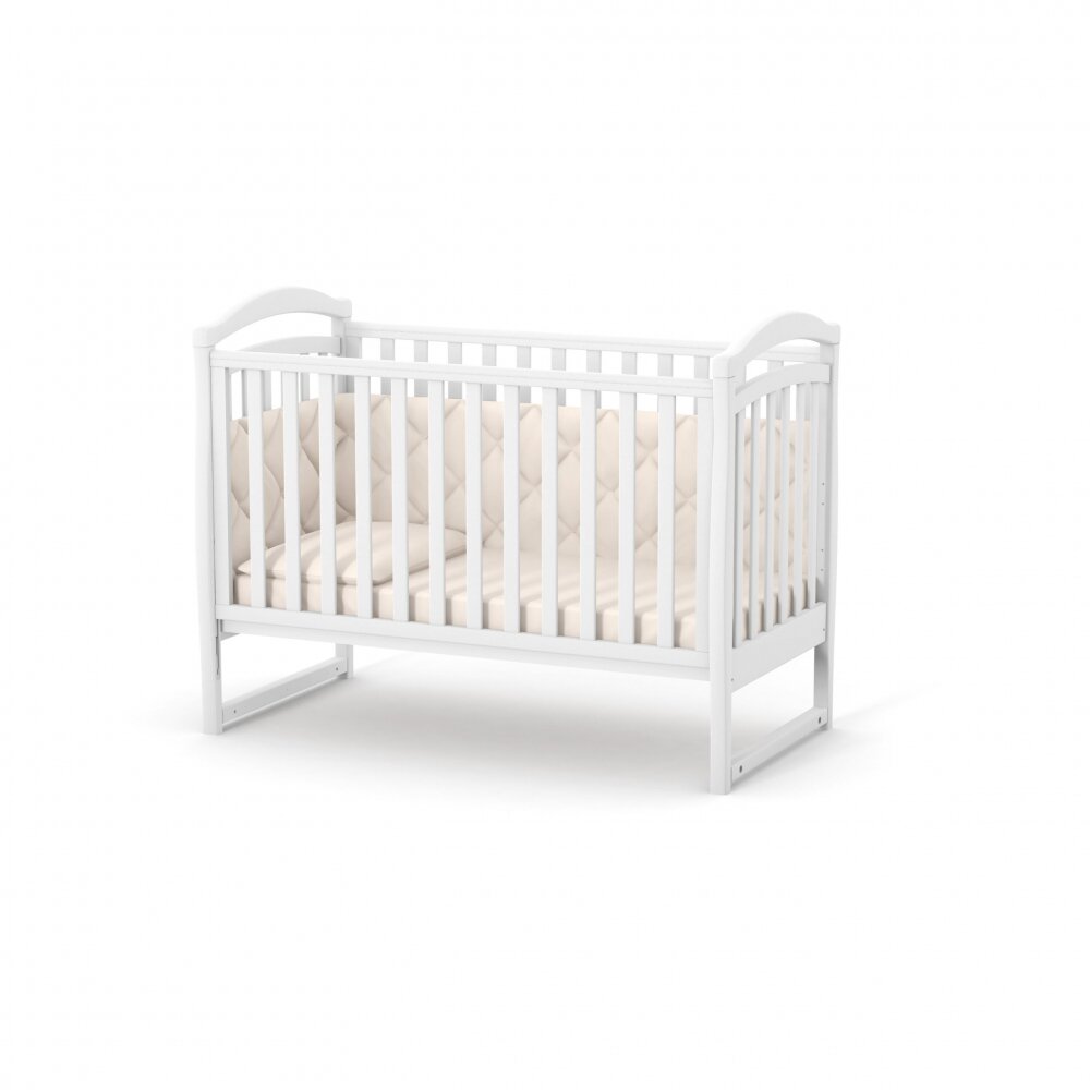 RKids Patut din lemn de fag pentru copii Malmo 120 x 60 cm Alb