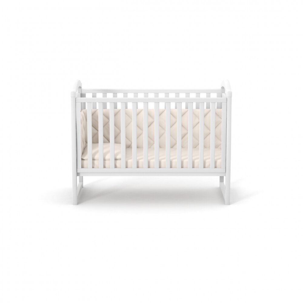RKids Patut din lemn de fag pentru copii Malmo 120 x 60 cm Alb
