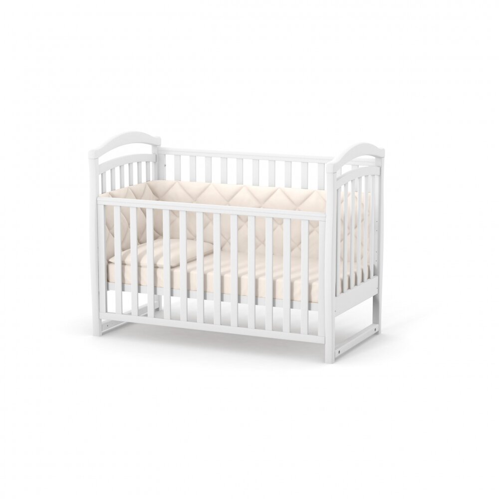 RKids Patut din lemn de fag pentru copii Malmo 120 x 60 cm Alb