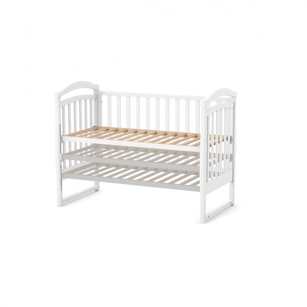 RKids Patut din lemn de fag pentru copii Malmo 120 x 60 cm Alb