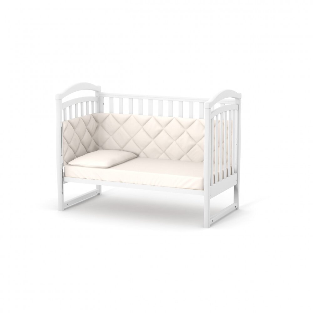 RKids Patut din lemn de fag pentru copii Malmo 120 x 60 cm Alb