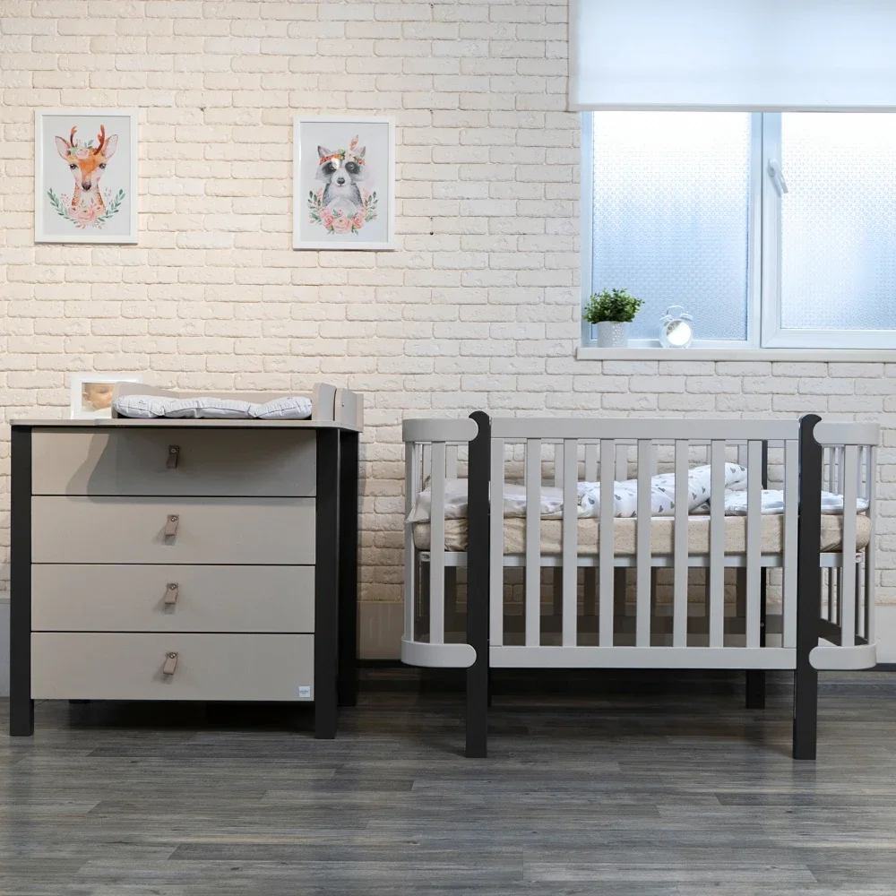 RKids Patut din lemn de fag pentru copii Monaco 120 x 60 cm Cashmere