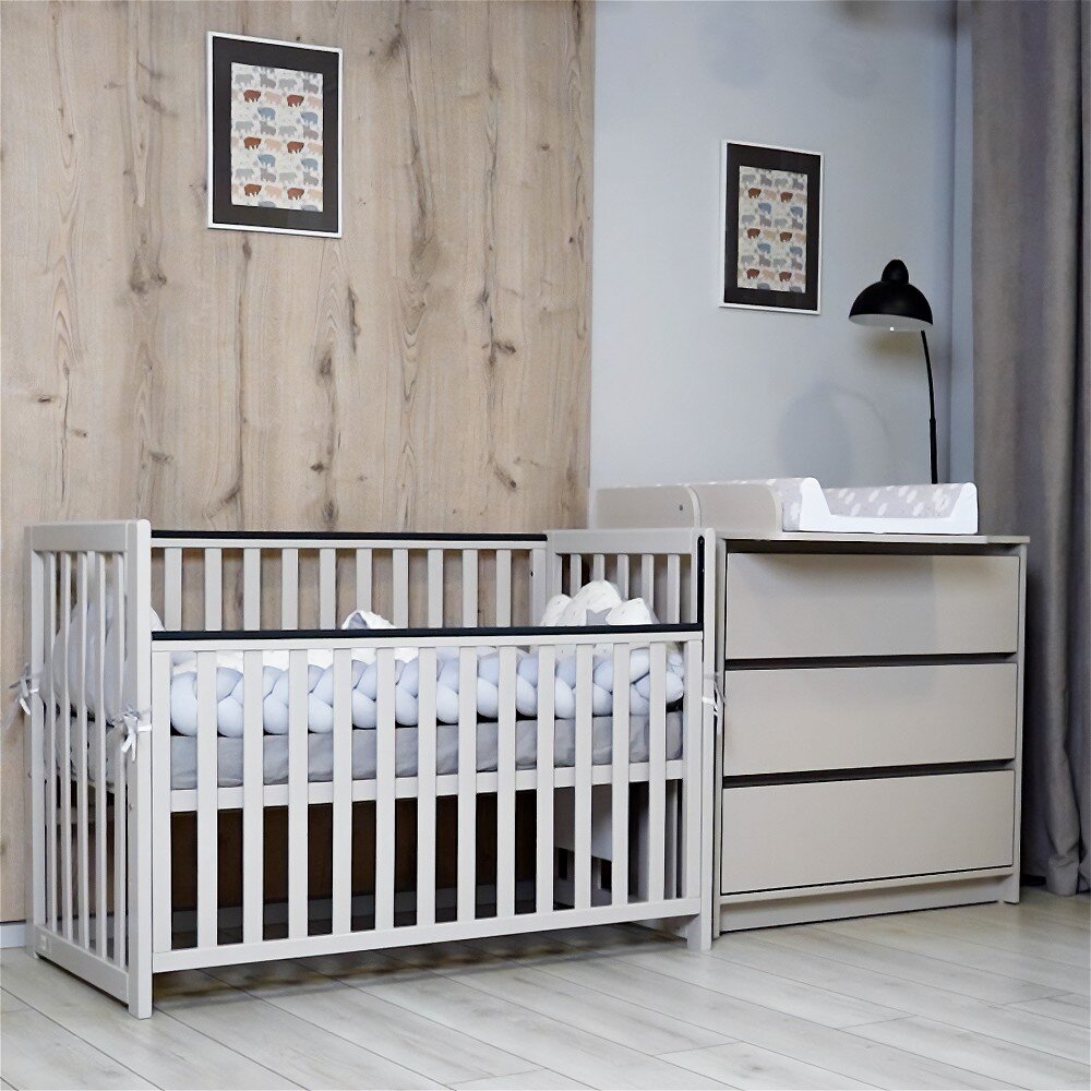 RKids Patut din lemn de fag pentru copii Oslo 120 x 60 cm Cashmere