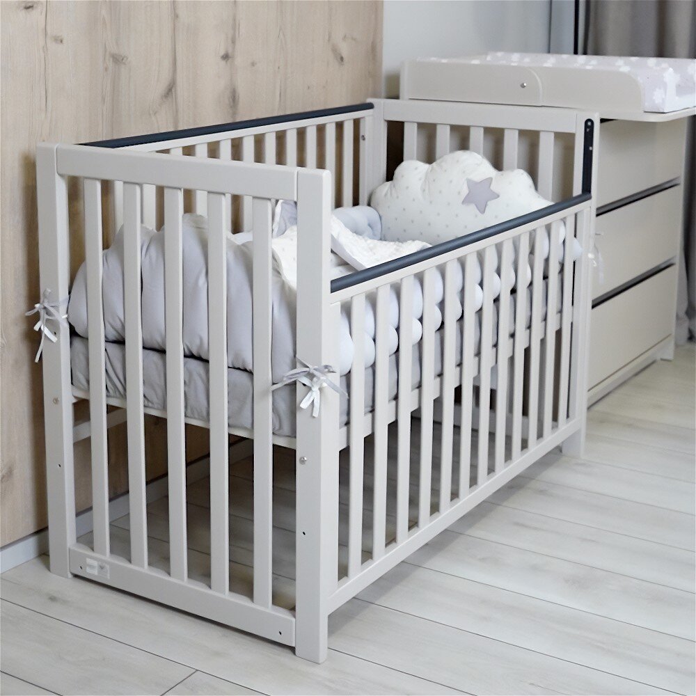 RKids Patut din lemn de fag pentru copii Oslo 120 x 60 cm Cashmere
