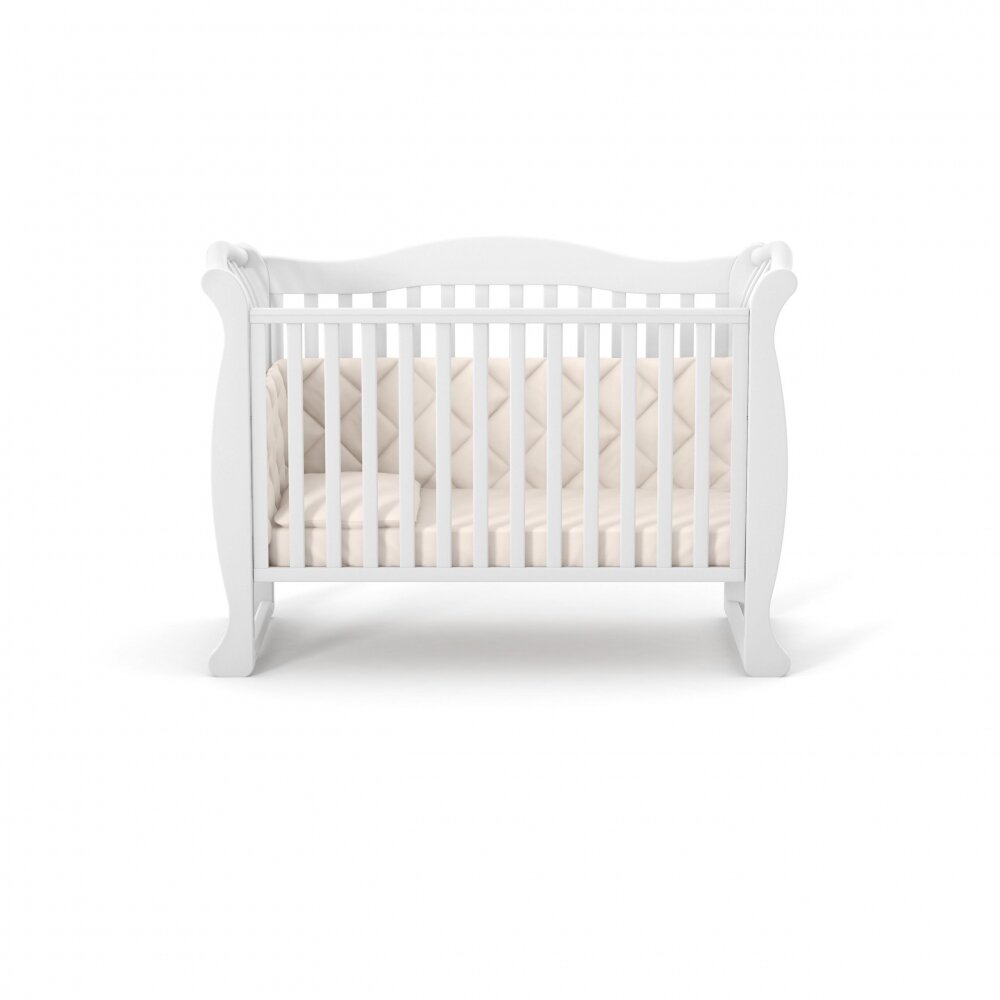 RKids Patut din lemn de fag pentru copii Paris 120 x 60 cm Alb