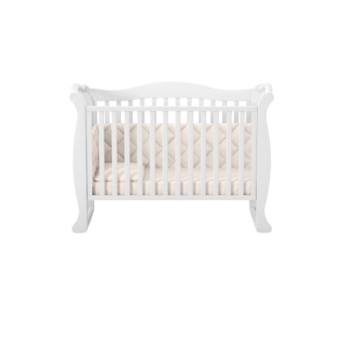 RKids Patut din lemn de fag pentru copii Paris 120 x 60 cm Alb