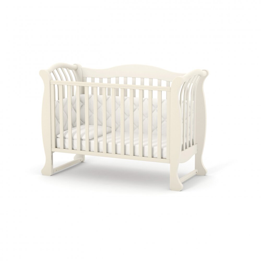 RKids Patut din lemn de fag pentru copii Paris 120 x 60 cm Ivory