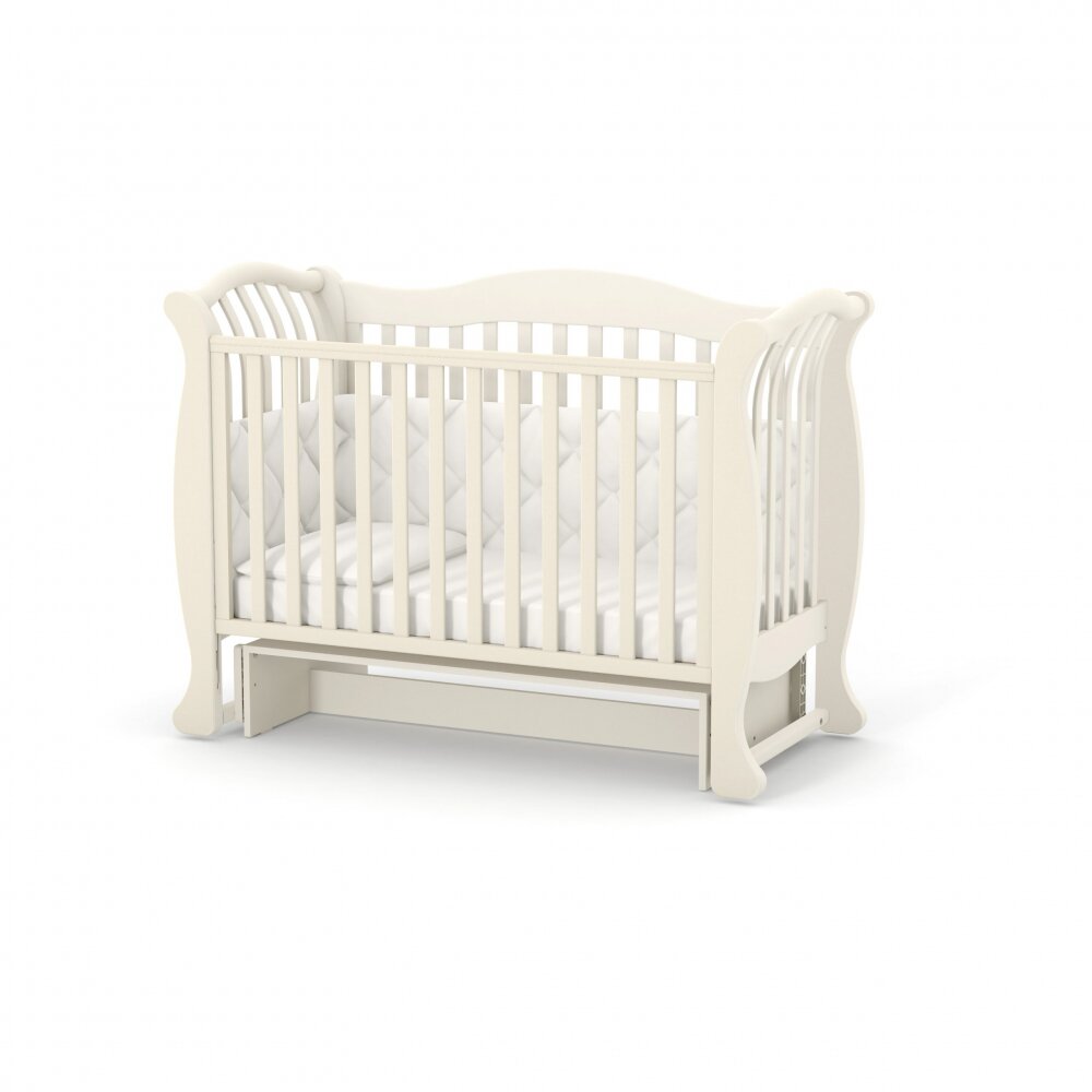 RKids Patut din lemn de fag pentru copii Paris 120 x 60 cm Ivory