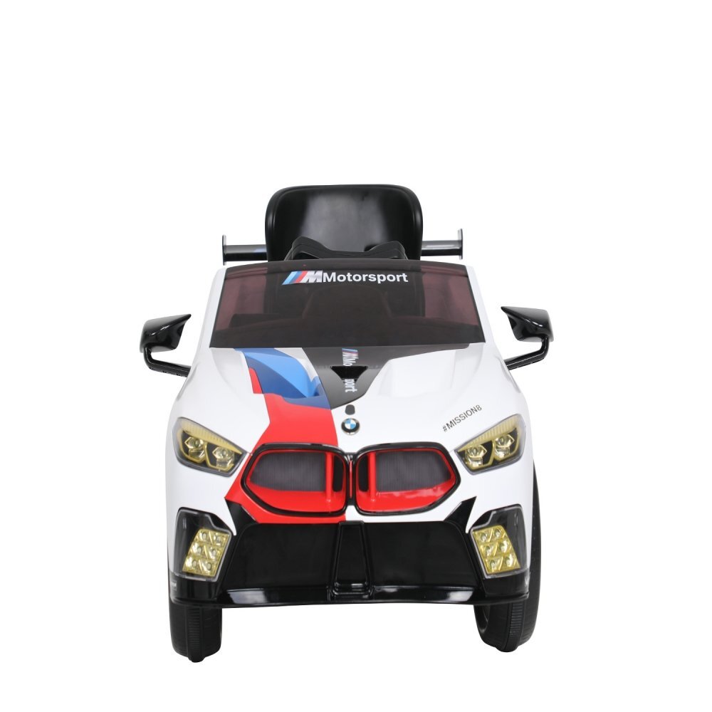 ROLLPLAY Masina electrica pentru copii BMW M8 GTE Racing 12V cu telecomanda si lumini Led radio si Mp3 schimbator de viteze