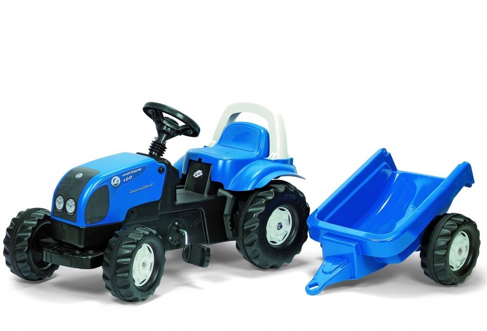 ROLLY TOYS Tractor cu pedale Kid Landini cu remorca