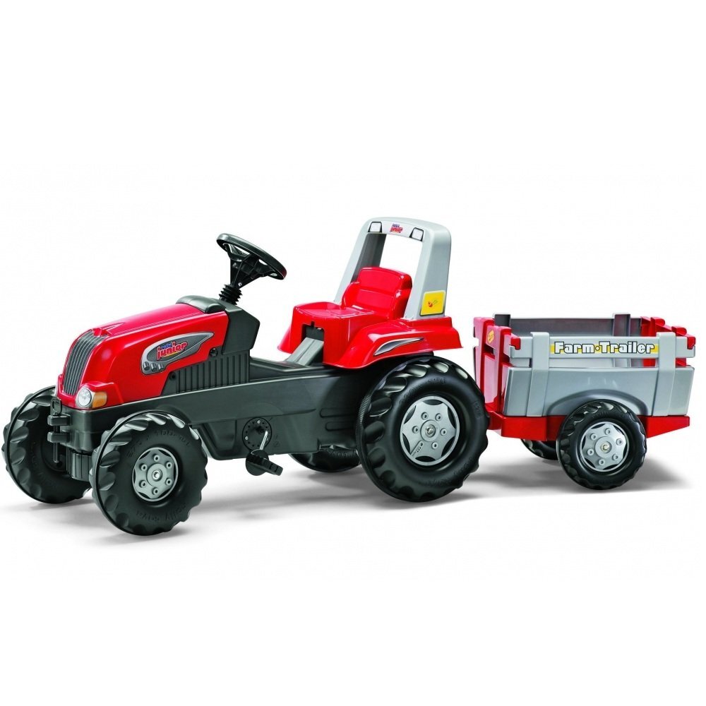 ROLLY TOYS Tractor cu pedale Rolly Junior cu remorca