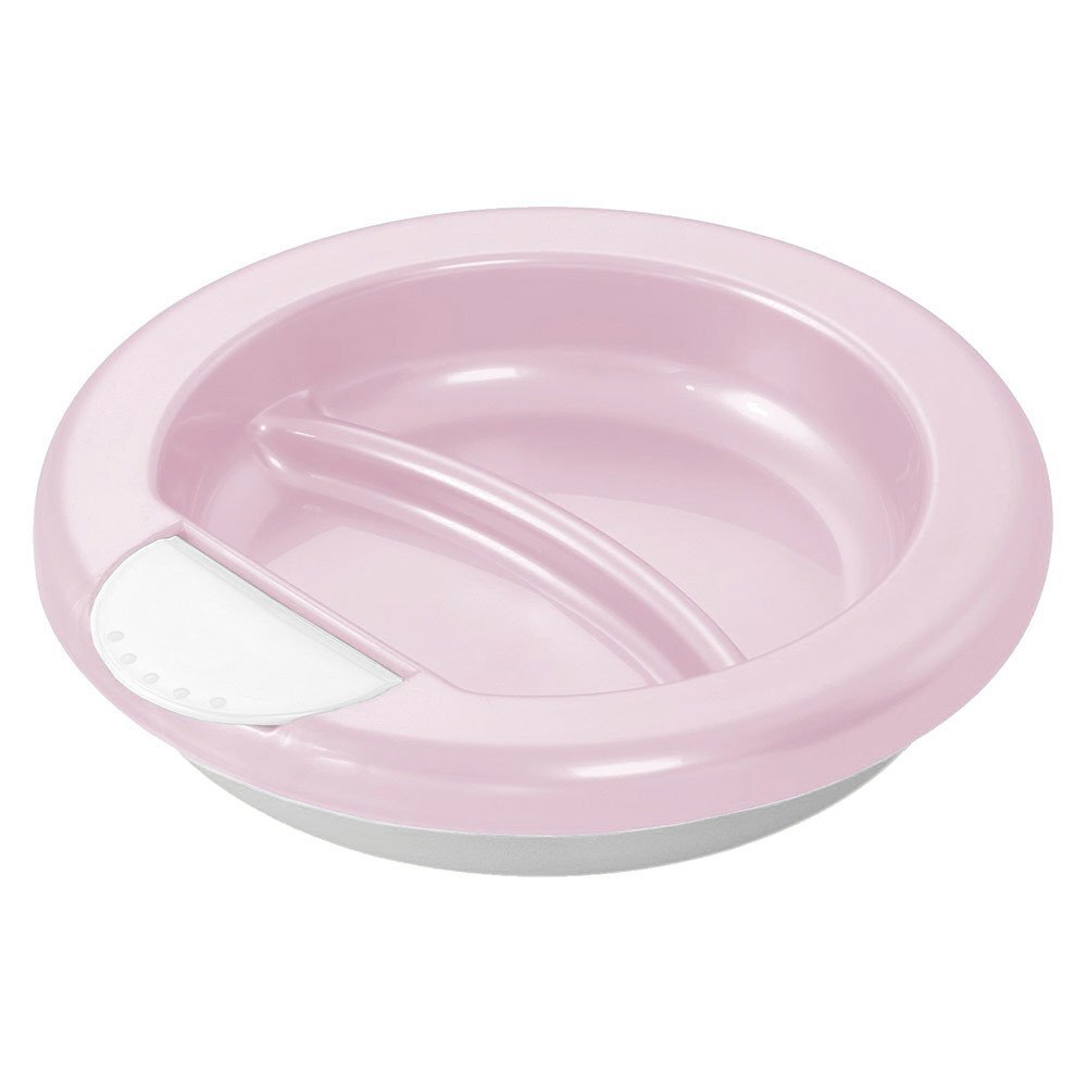 Rotho-Baby Design Farfurie termica 6 luni plus rose pearl white silver Rotho Baby Design