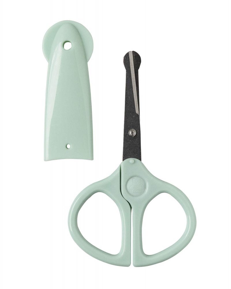 Rotho-Baby Design Forfecuta pentru bebelusi cu varf rotund swedish green Rotho babydesign