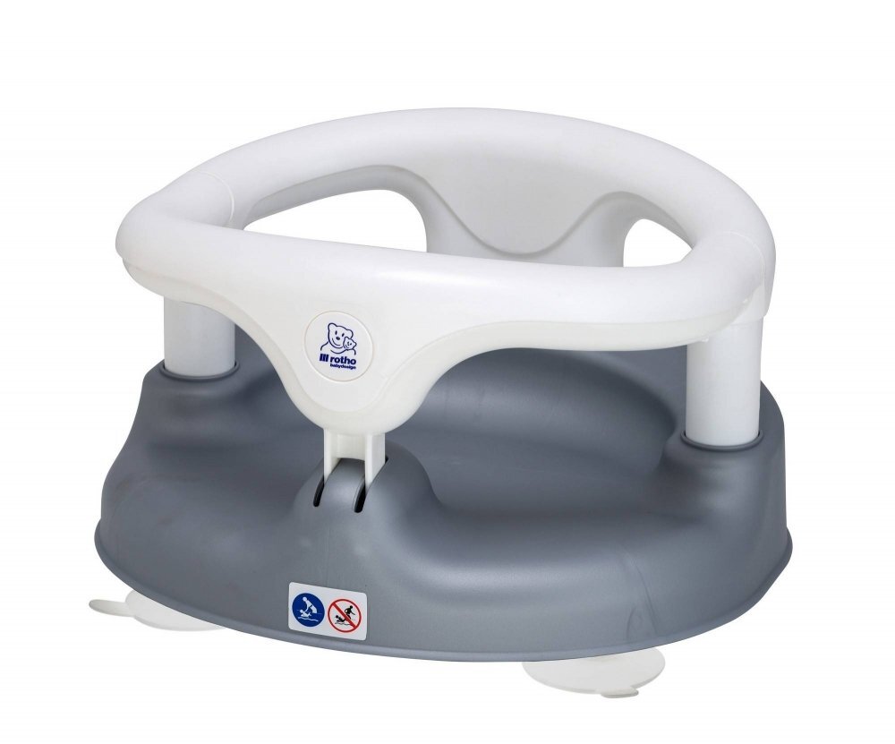 Rotho-Baby Design Scaun de baie 7-16 luni silver grey white Rotho babydesign