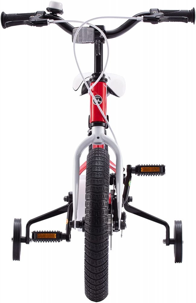 Royal Baby Bicicleta pentru copii 16 inch Galaxy G1601C RosuAlb 4-6 ani cu roti ajutatoare si frana pe disc