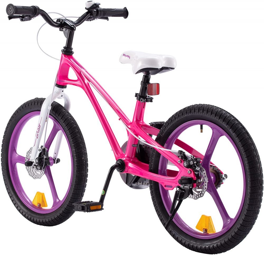 Royal Baby Bicicleta pentru copii 16 inch Galaxy G1601C RozAlb 4-6 ani cu roti ajutatoare si frana pe disc