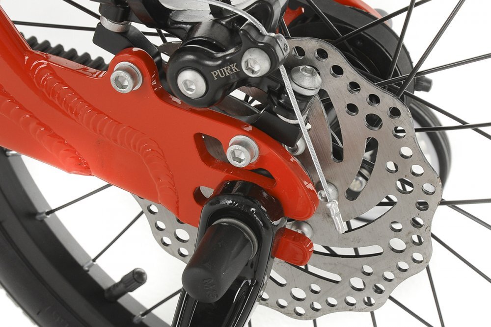 Royal Baby Bicicleta pentru copii 16 inch Mars M1601C RosuAlb 4-6 ani cadru din aluminiu roti ajutatoare frana spate mecanica pe disc frana fata C-brake