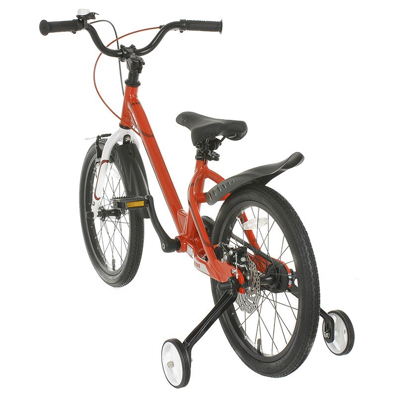 Royal Baby Bicicleta pentru copii 16 inch Mars M1601C RosuAlb 4-6 ani cadru din aluminiu roti ajutatoare frana spate mecanica pe disc frana fata C-brake