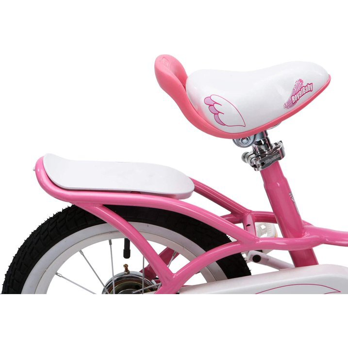 Royal Baby Bicicleta pentru copii Little Swan Roz 12 inch roti ajutatoare cosulet sonerie varsta 2-4 ani