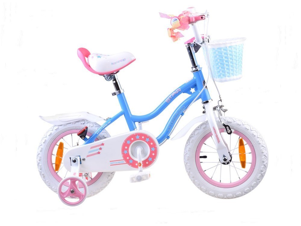 Royal Baby Bicicleta pentru copii StarGirl Albastru 2-4 ani Roti 12 Inch Frana fata V-Brake Spate Tambur Roti Ajutatoare