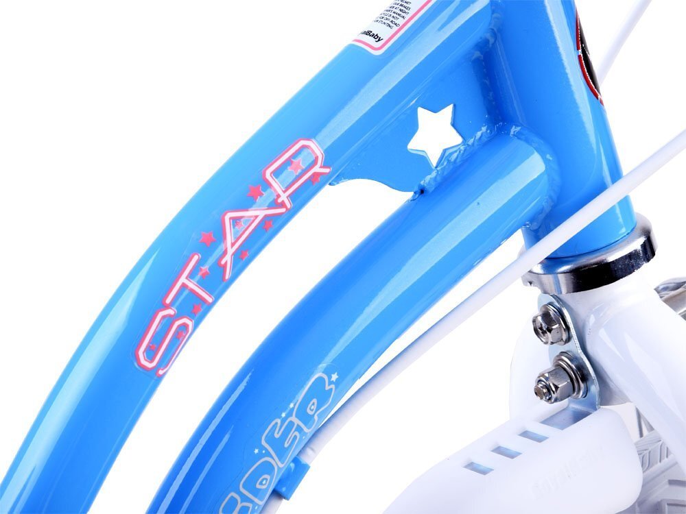 Royal Baby Bicicleta pentru copii StarGirl Albastru 2-4 ani Roti 12 Inch Frana fata V-Brake Spate Tambur Roti Ajutatoare
